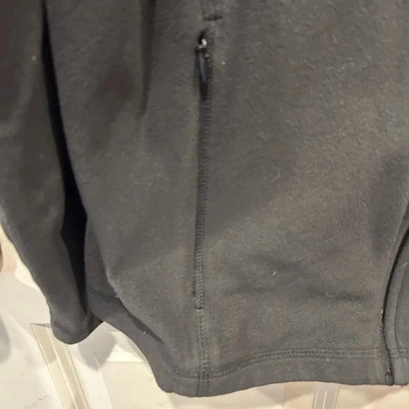 L.L. Bean Black Fleece Shell Full Zip Jacket Women’s size Medium - Picture 4 of 5